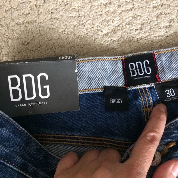 BDG Urban Outfitters Men’s Baggy Colorblock Jeans - Picture 7 of 8